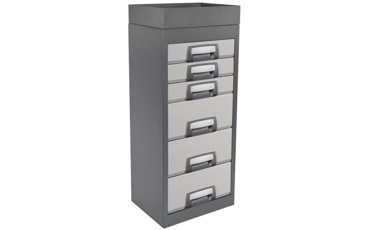 RECA MAXMOBIL Flügeltürschrank 1400 x 500 x 350 mm, Gehäuse RAL 7016 Struktur XFS 140-50-3-R