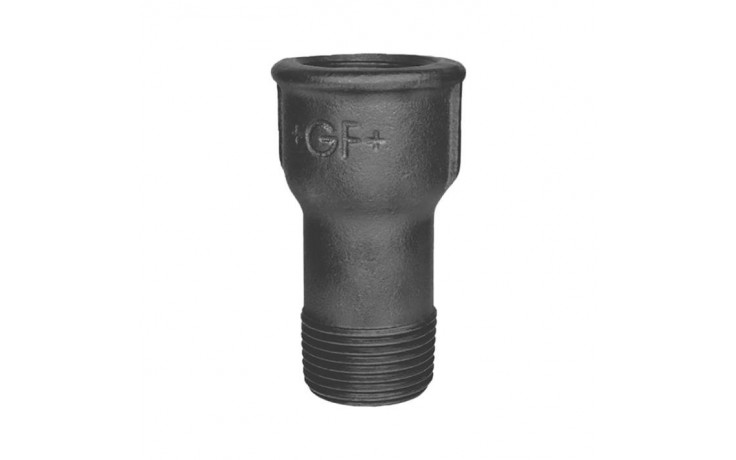 Fig. 526 - Verlängerung - Temperguß - blank - 1/2 Zoll x 100 mm ( +GF+ )