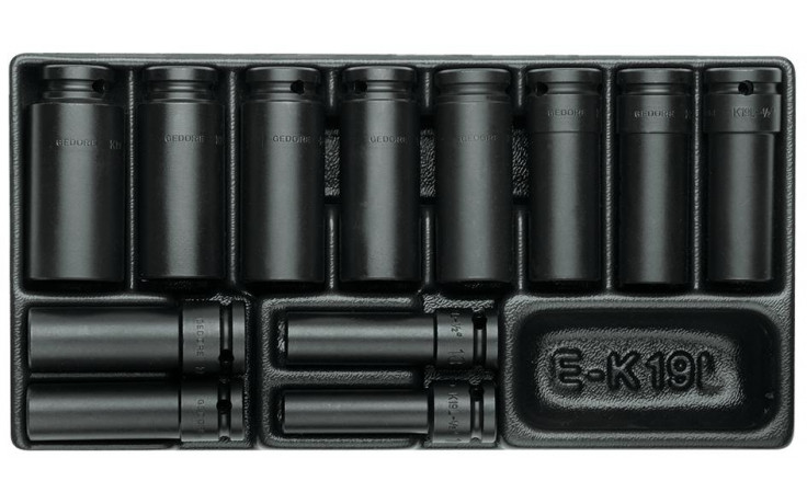 GEDORE Satz Kraftschraubereinsätze 1/2" in 1/3 ES-Modul -1500 ES-K 19 L- Nr.:1640836