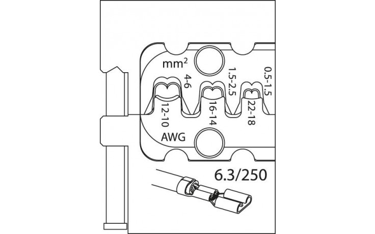 GEDORE Modul-Einsatz für Flachsteckhülsen 6,3 -8140-11- Nr.:1830651