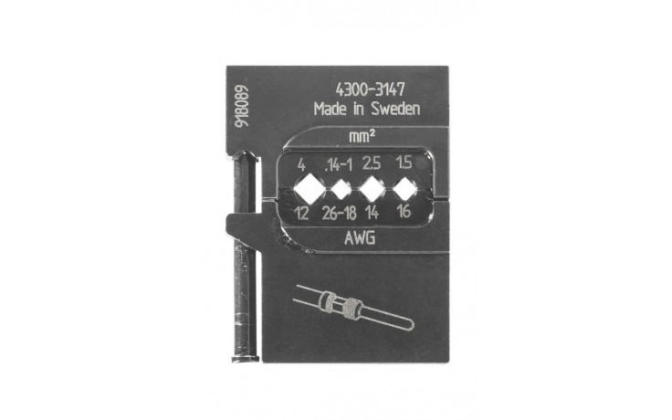 GEDORE Modul-Einsatz für schwere Steckverbinder 1,5-4 mm -8140-18- Nr.:1830732
