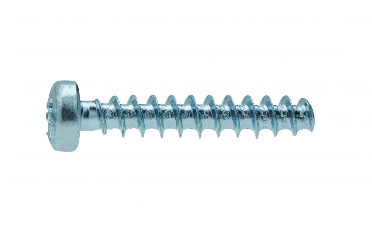 PT-Schraube mit Linsenkopf - WN 1412 - Stahl - verzinkt blau - 2,5 X 5 - PZ1