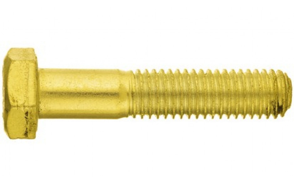 Sechskantschraube ISO 4014 - 8.8 - verzinkt gelb - M8 X 50