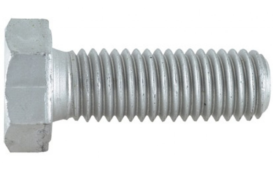 Sechskantschraube DIN 933 - 10.9 - Zinklamelle silber - M12 X 50