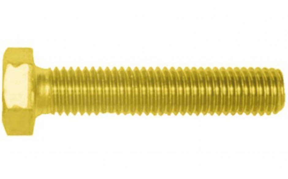 Sechskantschraube DIN 933 - 8.8 - verzinkt gelb - M10 X 60