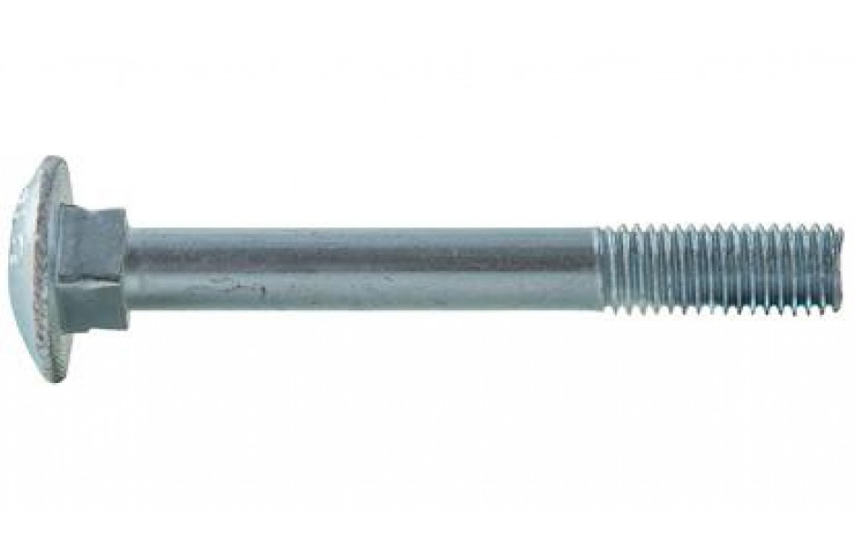 Flachrundschraube DIN 603 - 8.8 - verzinkt blau - M10 X 35 - ohne Mutter