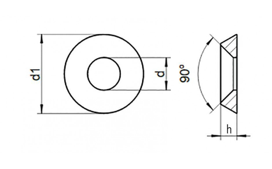 Senkscheibe NFE 27619 - A4 - M10