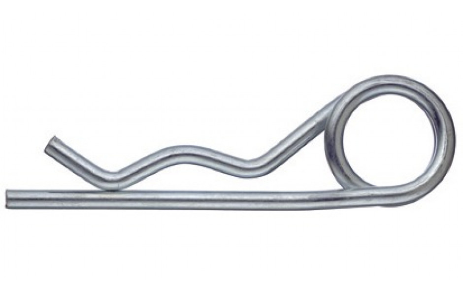 Federstecker doppelt - verzinkt blau - 5mm
