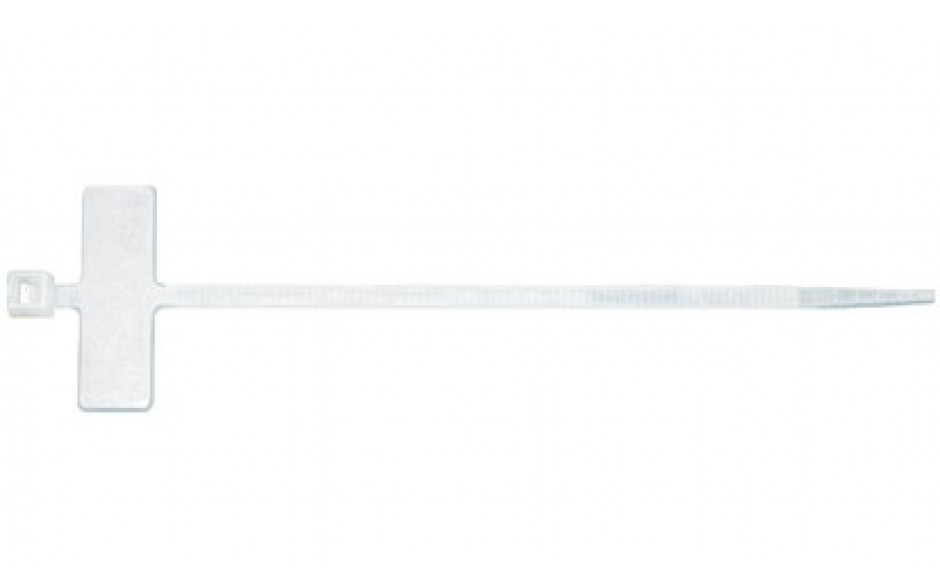 Kabelbinder - natur - mit Beschriftungsfeld - 200 X 2,5 mm (L x B)