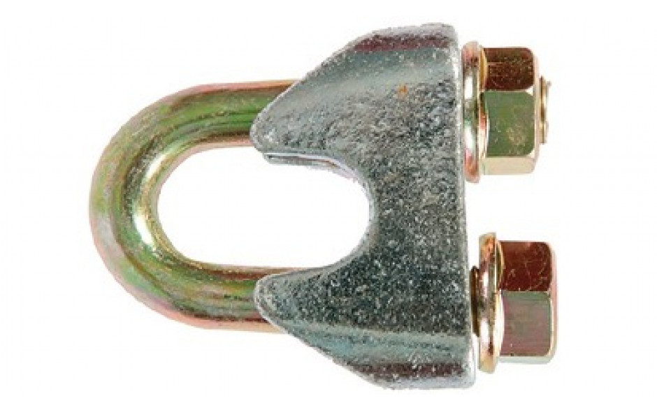 Seilklemme 12 mm DIN EN 13411-5 Stahl verzinkt/gelb verzinkt