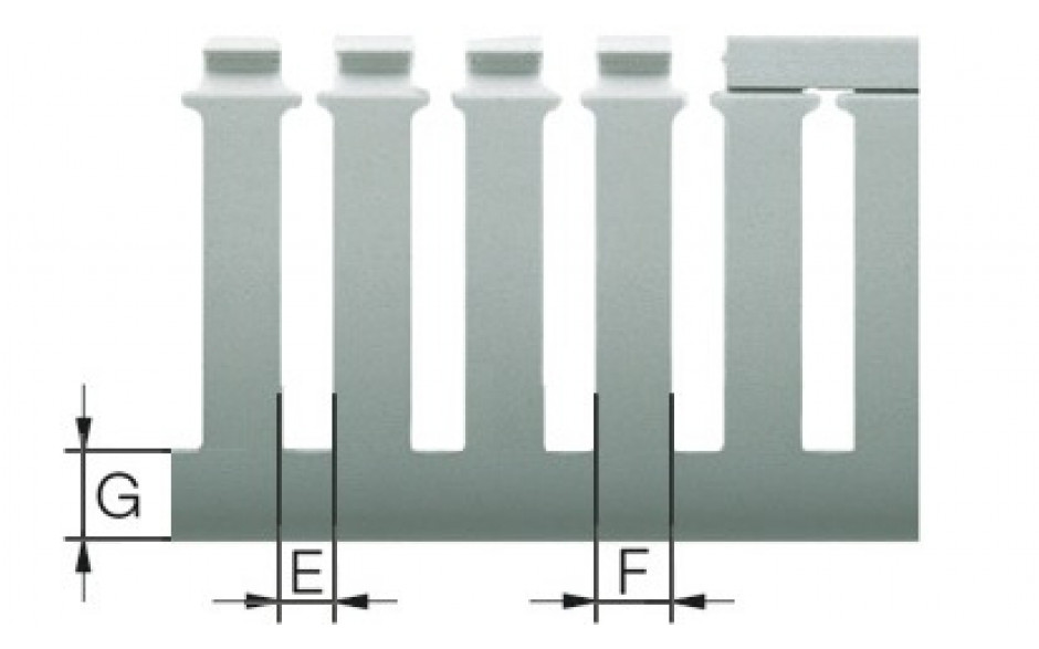 Verdrahtungskanal T1-F - 25 X 80 - grau - 1 Stk = 2 m