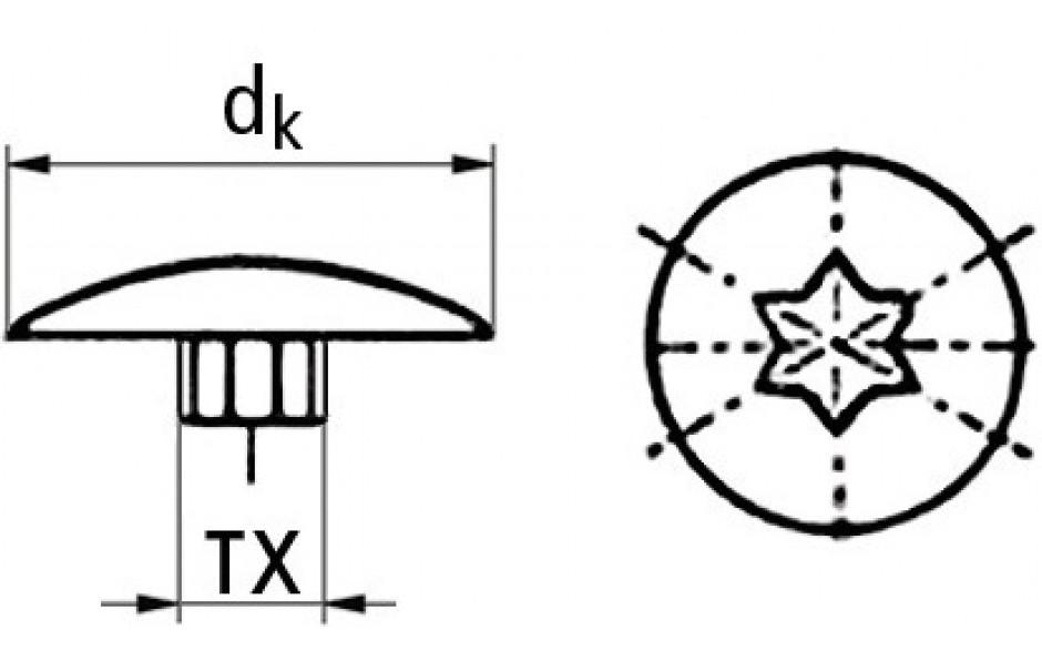 Abdeckkappe für Universal-Turboschraube Flachkopf Ø11 - TX30 - mahagonibraun