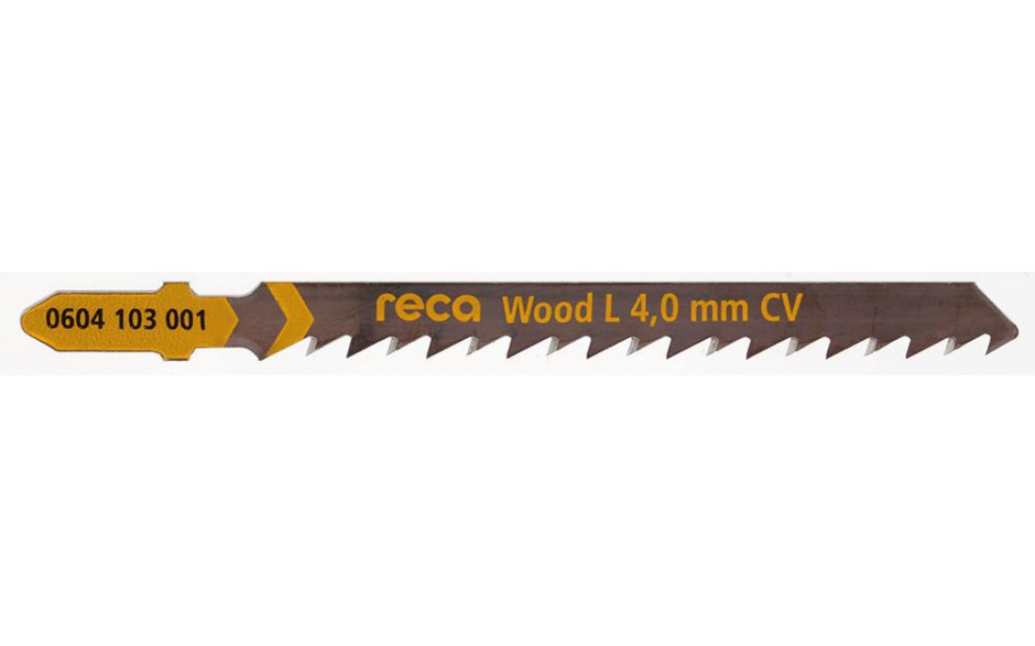 RECA Stichsägeblatt Wood L 4 mm für schnelle, gerade Schnitte 75/100 mm