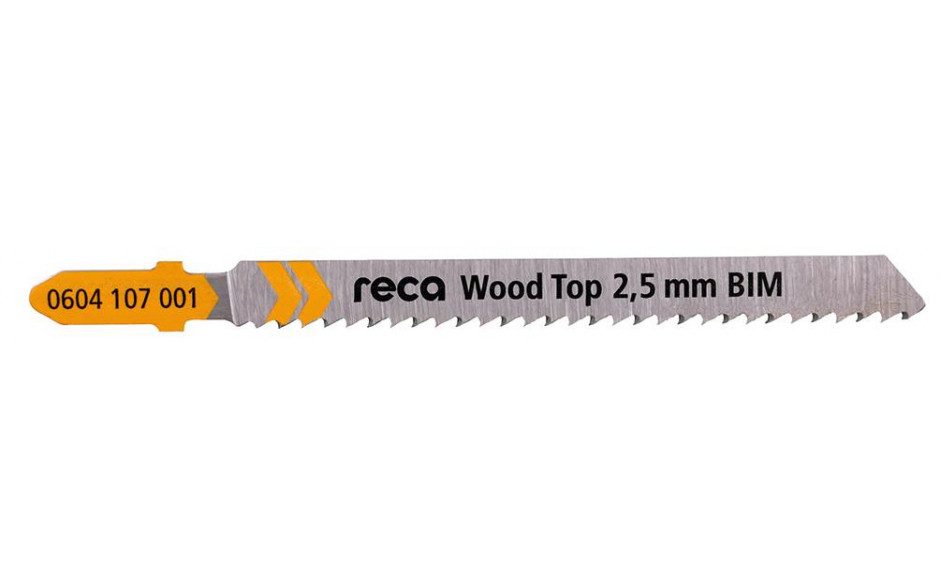 RECA Stichsägeblatt Wood Top 2,5 mm für saubere, gerade Schnitte 75/100 mm