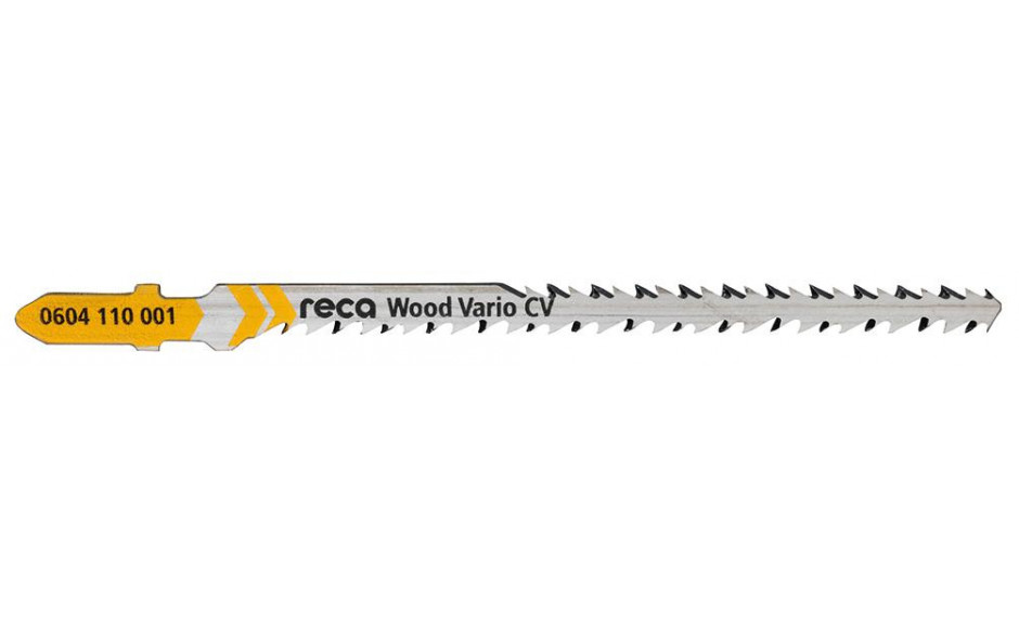 RECA Stichsägeblatt Wood Vario 2,2 - 3,2 mm für sehr schnelle Kurvenschnitte mit engsten Radien 115/145 mm