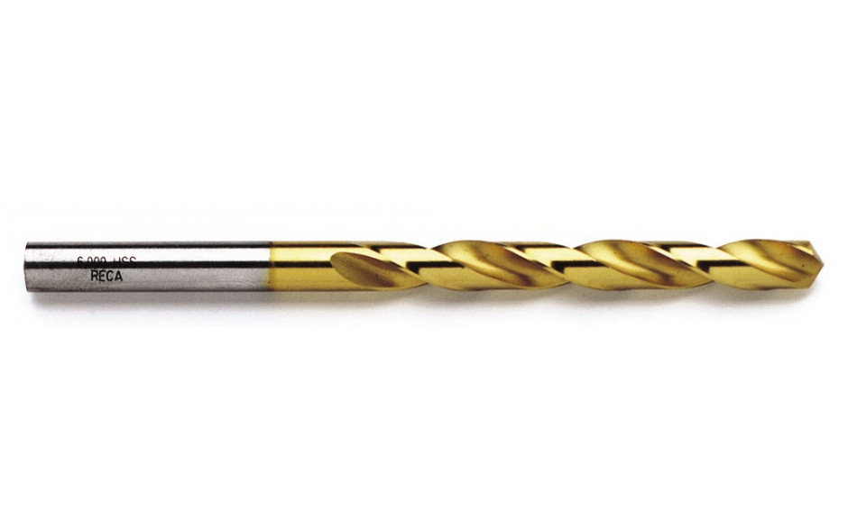 RECA Spiralbohrer HSS-TIN DIN 338-N Durchmesser 3,5 mm Zylinderschaft