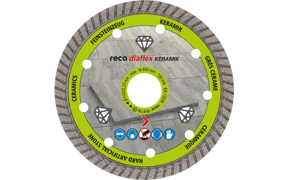 RECA Diaflex-Diamanttrennscheibe für Spezial Keramik 115mm
