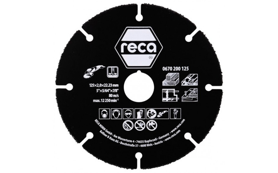 RECA Trennscheibe Multi-Cut gerade Durchmesser 76 mm Stärke 1,8 mm Bohrung 10 mm (PAK = 2 ST)