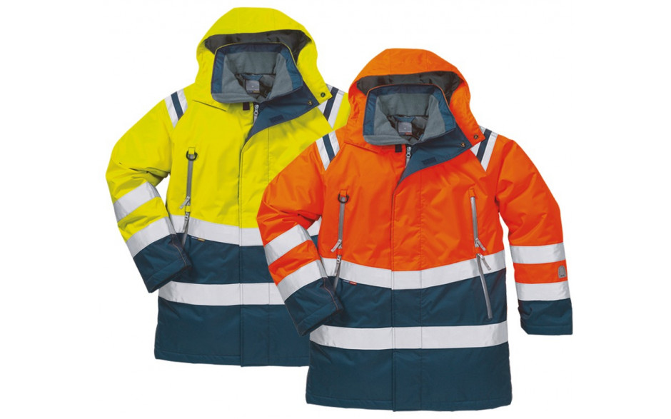 Warnschutzparka HI-VIS Orange/Marine Gr. M