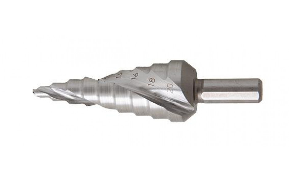 RECA Stufenbohrer HSS-CBN-tiefgeschnitten Größe 1 4-20 mm