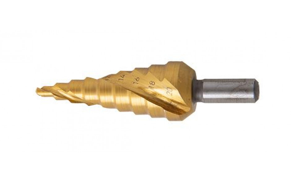 RECA Stufenbohrer HSS-TIN beschichtet Größe 1 4-20 mm