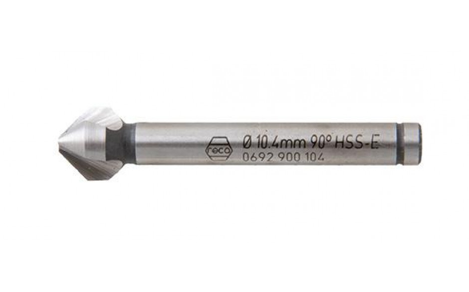 RECA Kegelsenker 3-Schneiden 90 Grad HSS Co5 10,4 mm