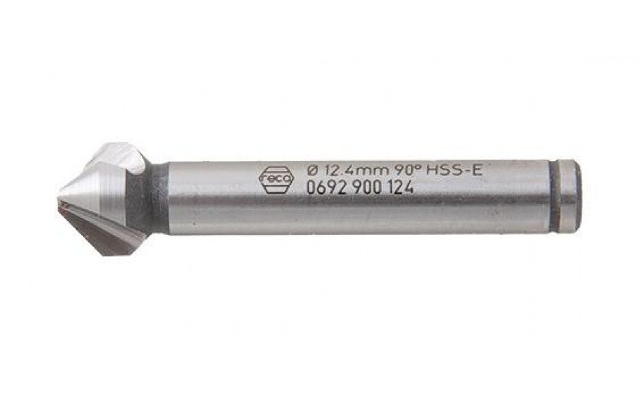 RECA Kegelsenker 3-Schneiden 90 Grad HSS Co5 12,4 mm