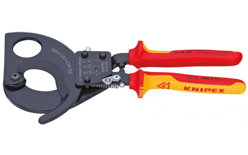 Kabelschneider Ratschenprinzip 280 mm VDE