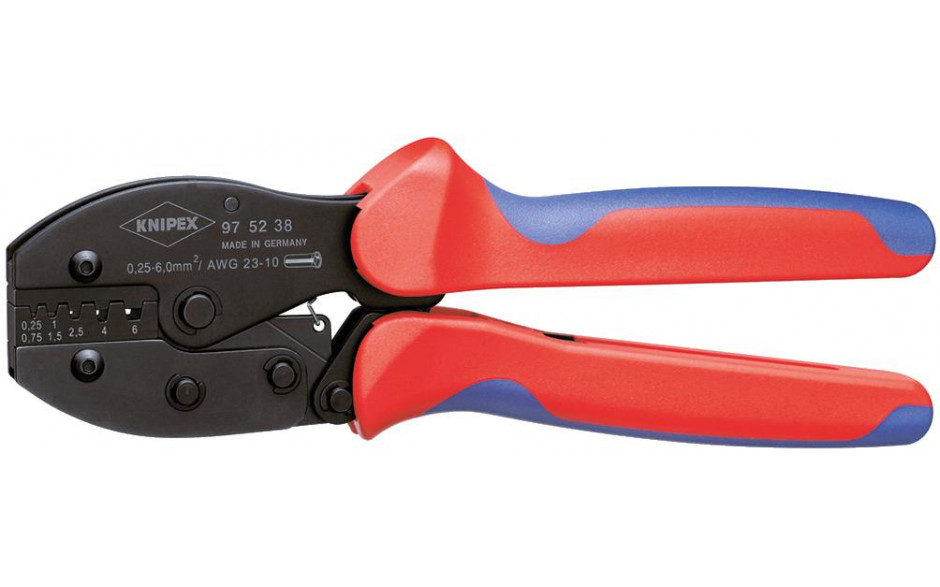 Crimpzange Preciforce für Aderendhülsen 0,25 - 6,0 mm²