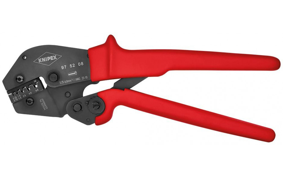 Crimpzange für Aderendhülsen 250 mm 0,25 - 6,0 mm²