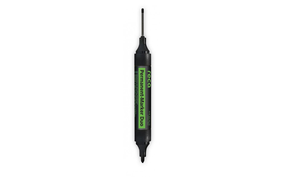 RECA PERMANENT MARKER DUO SCHWARZ