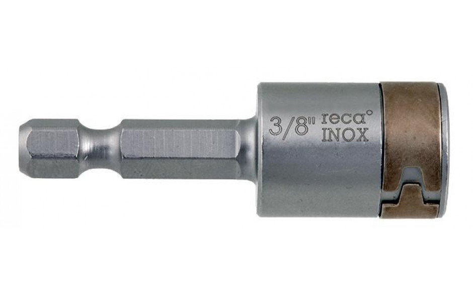 RECA Inox Nuss 1/4 Zoll E6.3 3/8 Zoll x 50