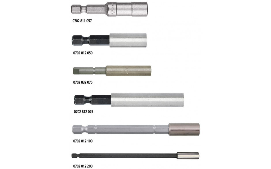 RECA Universalhalter für 1/4" Bits mit Magnet, E6,3 Länge 75 mm