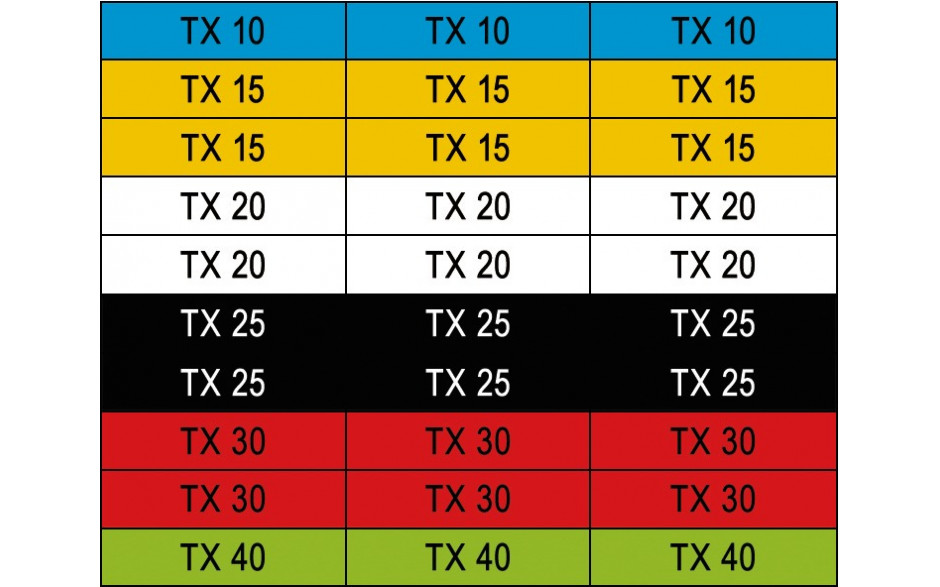 RECA Bit Satz TX 31-teilig