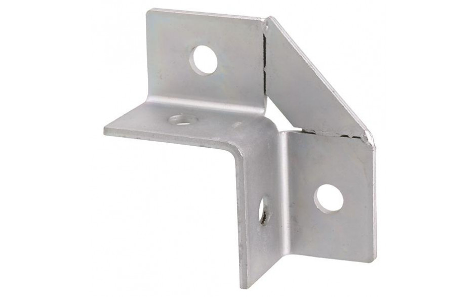 recamo Zahnschienen-Winkelverbinder - Stahl - verzinkt - Typ 41 - 90° 2D - 105 X 105