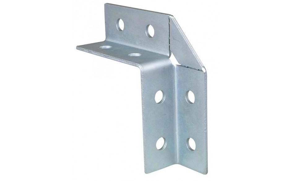 recamo Zahnschienen-Winkelverbinder - Stahl - verzinkt - Typ 41 - 90° 2D - 154 X 154