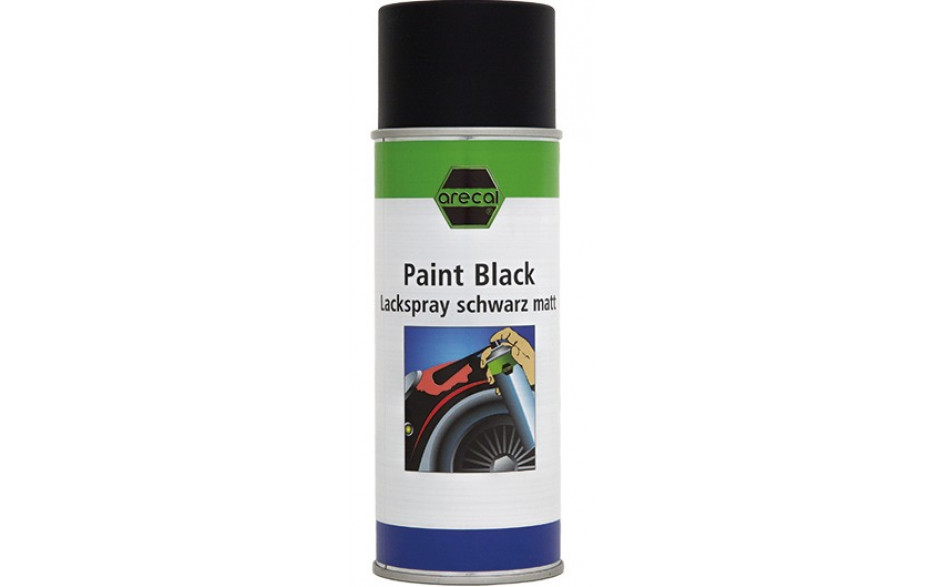 RECA arecal Lack Spray schwarz matt 400 ml
