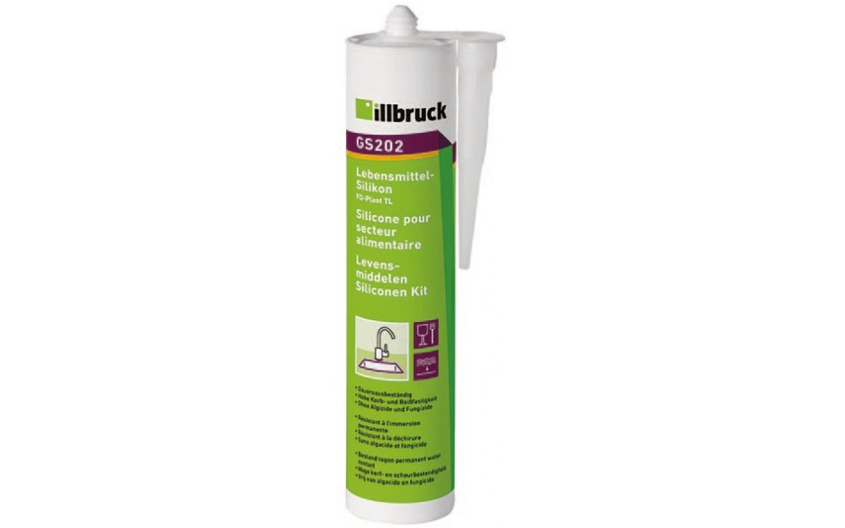 ILLBRUCK Lebensmittel-Silikon GS202 310 ml alugrau