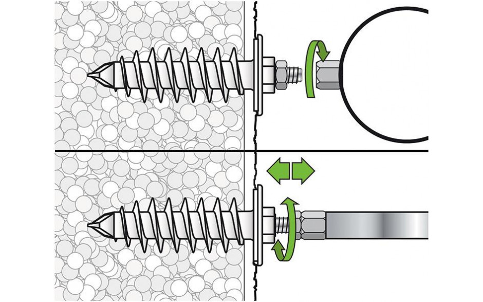 Isolierdübel ID 95 vormontiert - Zinklamelle - M 10