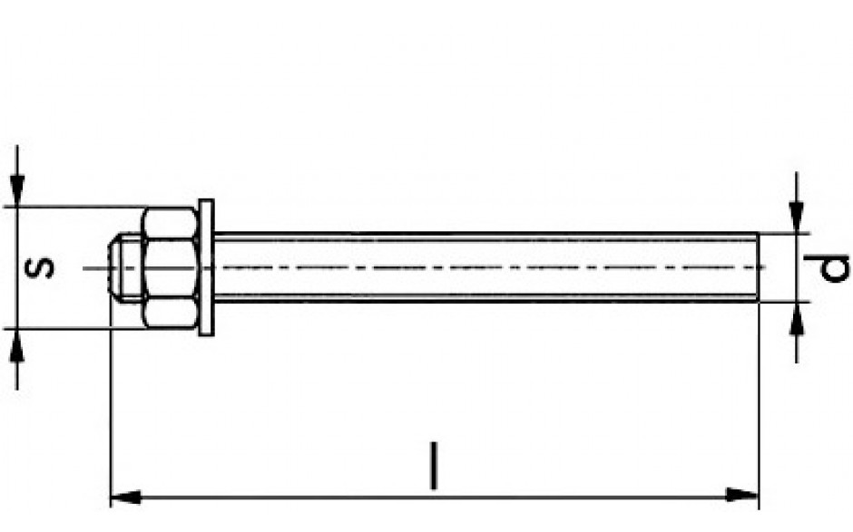 Ankerstange VMU-A - 5.8 - verzinkt blau - M 16 X 160