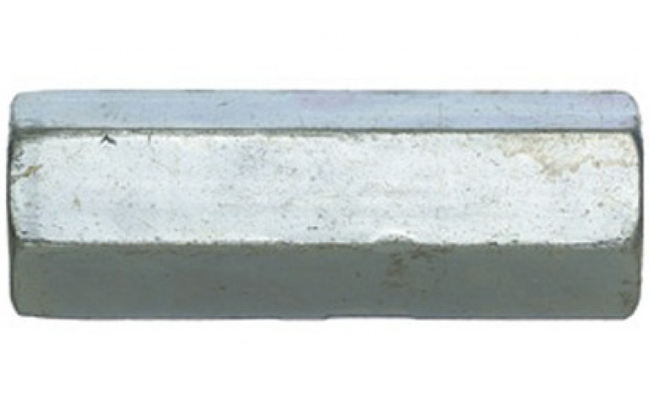 Sechskantmutter DIN 6334 - Stahl - verzinkt blau - M6