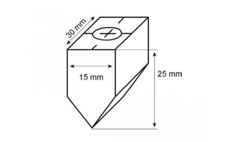 RECA Ersatz-Kohleanode 60° mit M10 Gewinde