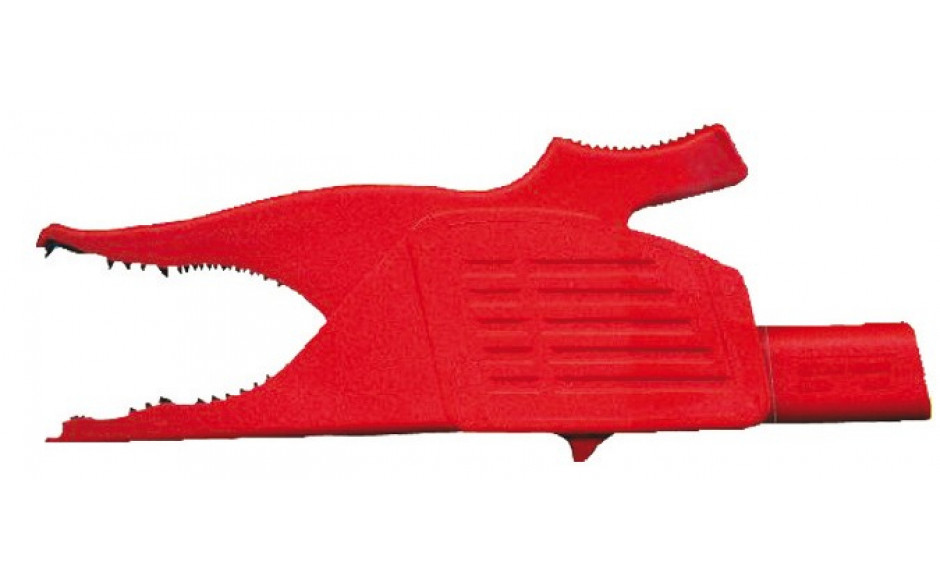 RECA Abgreifklemme für Stecker Durchmesser 4 mm, rot