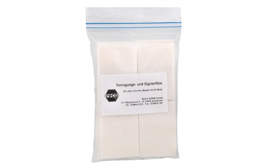 RECA Metaclean Signierfilz 38 x 60 x 2 mm (6 PAK = 100 ST)
