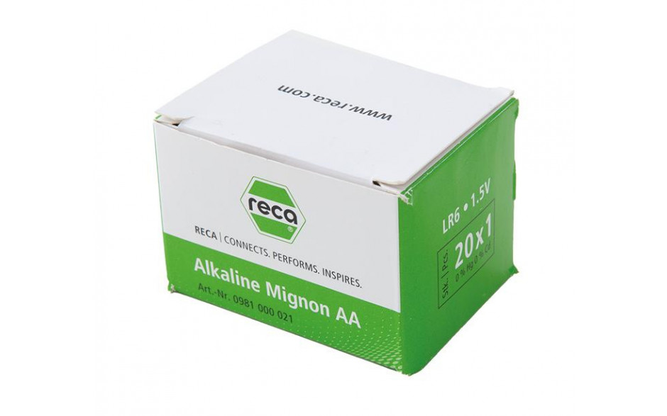 RECA Batterie Alkaline Typ AA 20 Stück