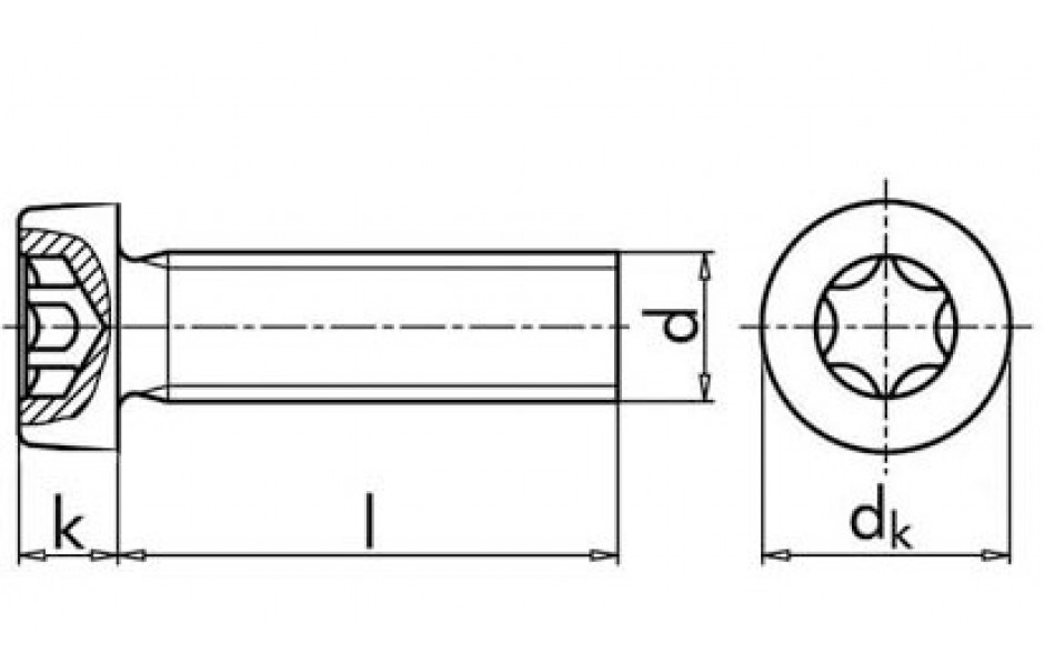 Zylinderschraube ISO 14580 - 08.8 - verzinkt blau - M4 X 10