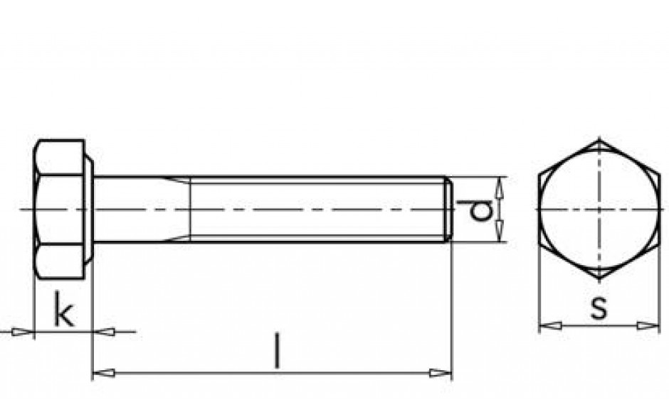 Sechskantschraube ISO 4014 - A4-70 - M24 X 90 - ADW7/2