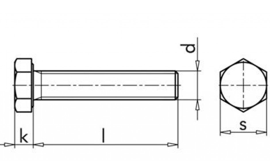 Sechskantschraube ISO 4017 - A4-70 - M20 X 40 - ADW7/2
