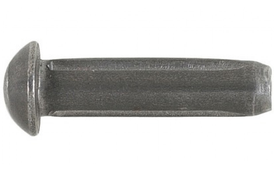 Halbrundkerbnagel ISO 8746 - Stahl - blank - 2,5 X 6