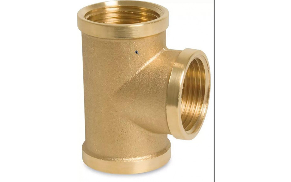 Fig. 130 - T-Stück - Messing - blank - 3/8 Zoll